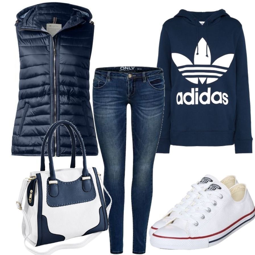 adidas blue outfit