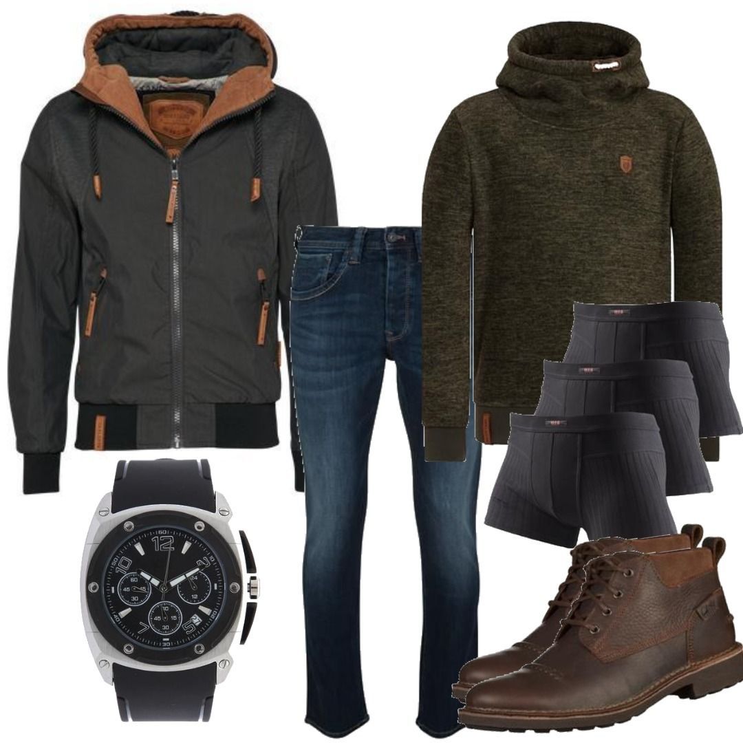 Naketano Male Hoody Outfit f?�r Herrenoutfits zum Nachshoppen auf Stylaholic
