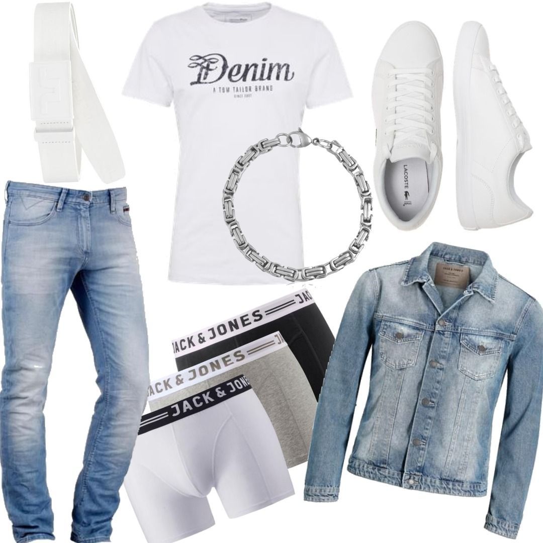 TOM TAILOR Denim Herren Basic T-Shirt Mit Print – Lässiges Shirt Aus Weichem Single Jersey, Größen XS Bis XXL