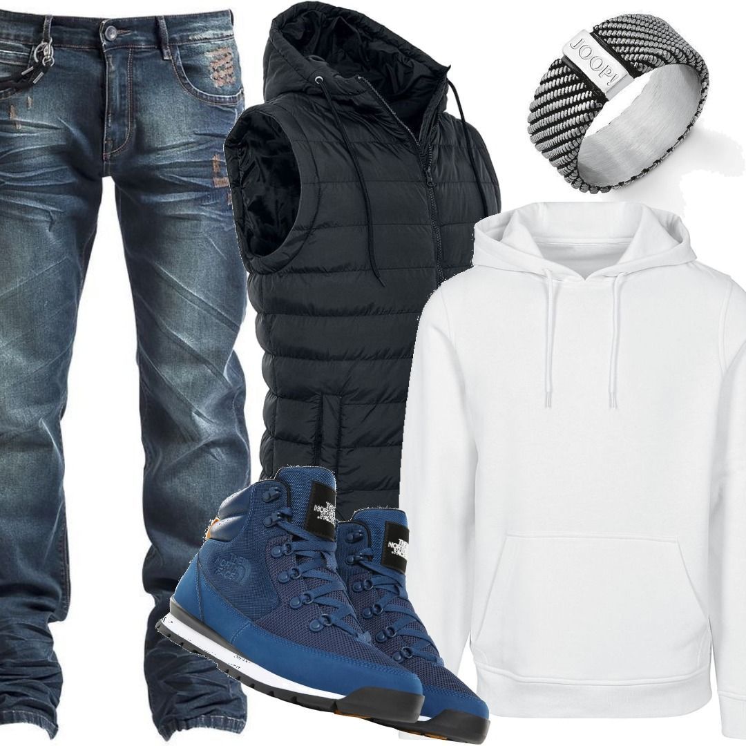 Urban Classics Small Bubble Hooded Veste – Gilet Trapuntato Uomo In Poliammide, Caldo E Sportivo, Con Cappuccio E Colore A Contrasto