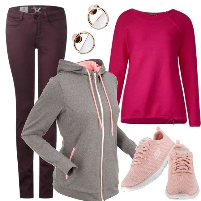 Street One Schlichter Pullover - azalea pink Trainingsjacke langarm in ...