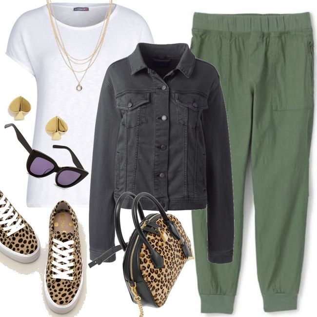 Damen Khaki Safari Zweiteiler Set – Lässiges Utility Outfit