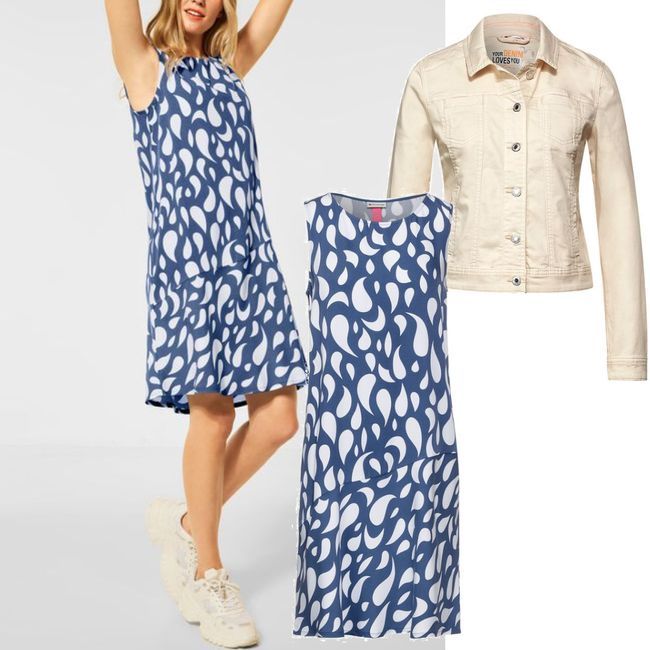 Damenoutfits - foggy für blue Outfit Stylaholic Nachshoppen zum auf in Blau Street Kleid Multicolour One